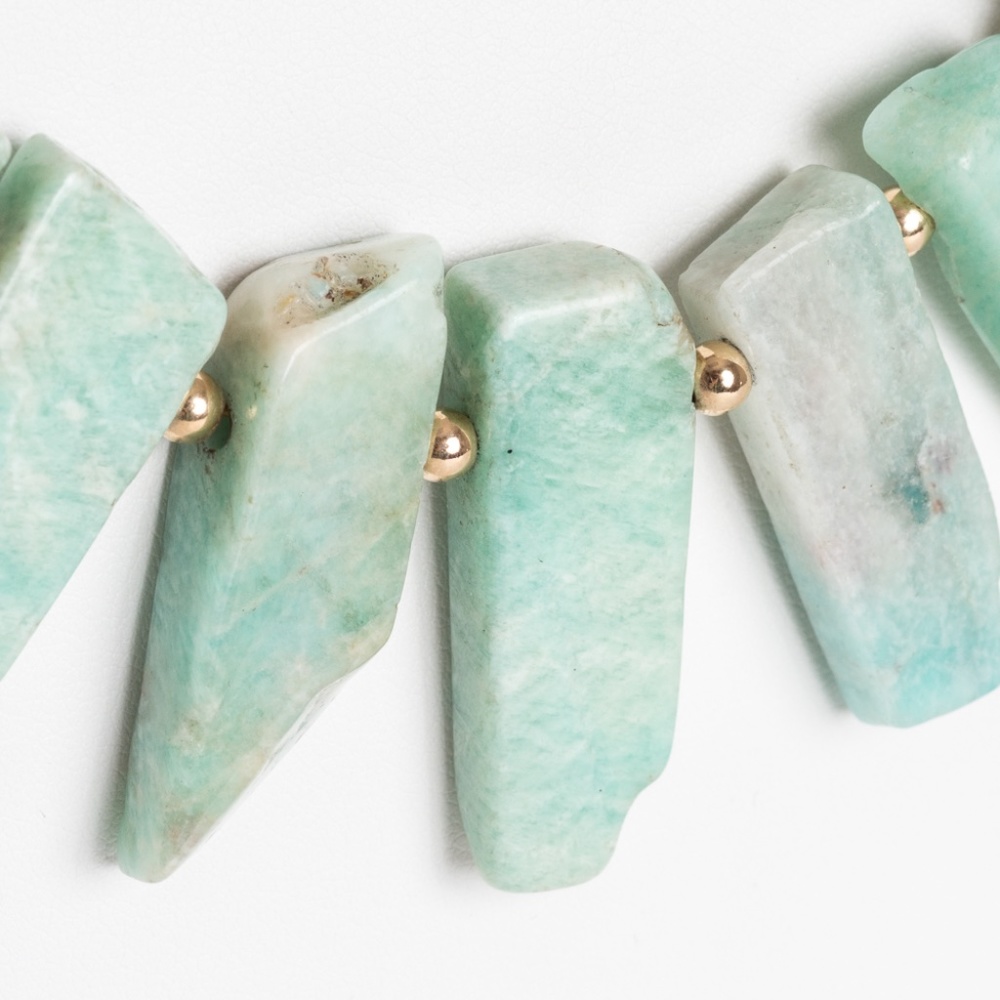 Amazonite Aztec Necklace - Picture 2 of 3